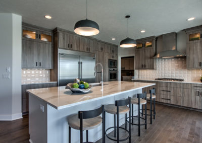 kitchen cabinets and island